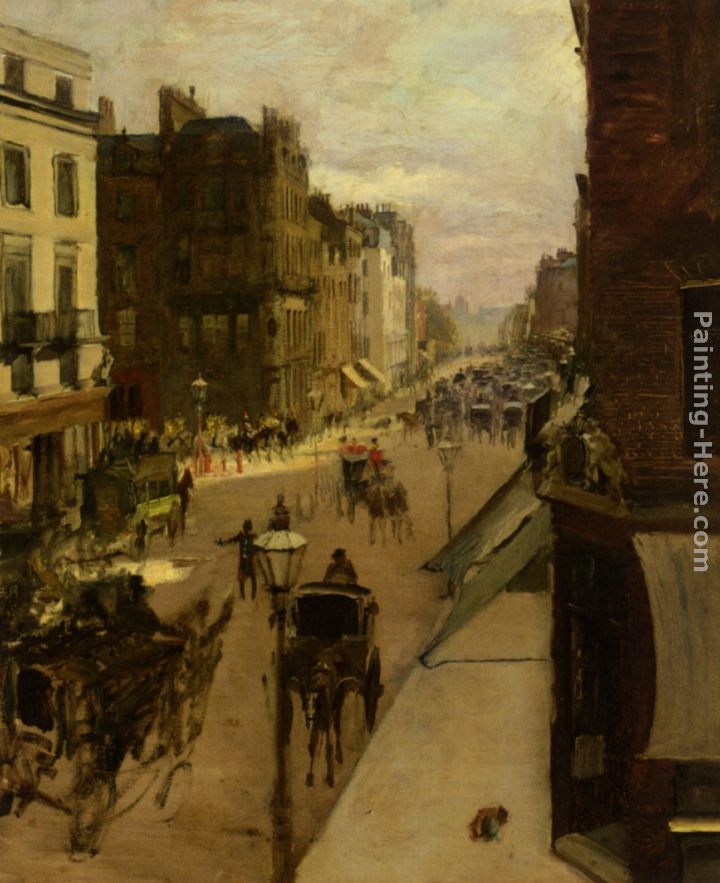 Jacques Emile Blanche A Street Scene in London